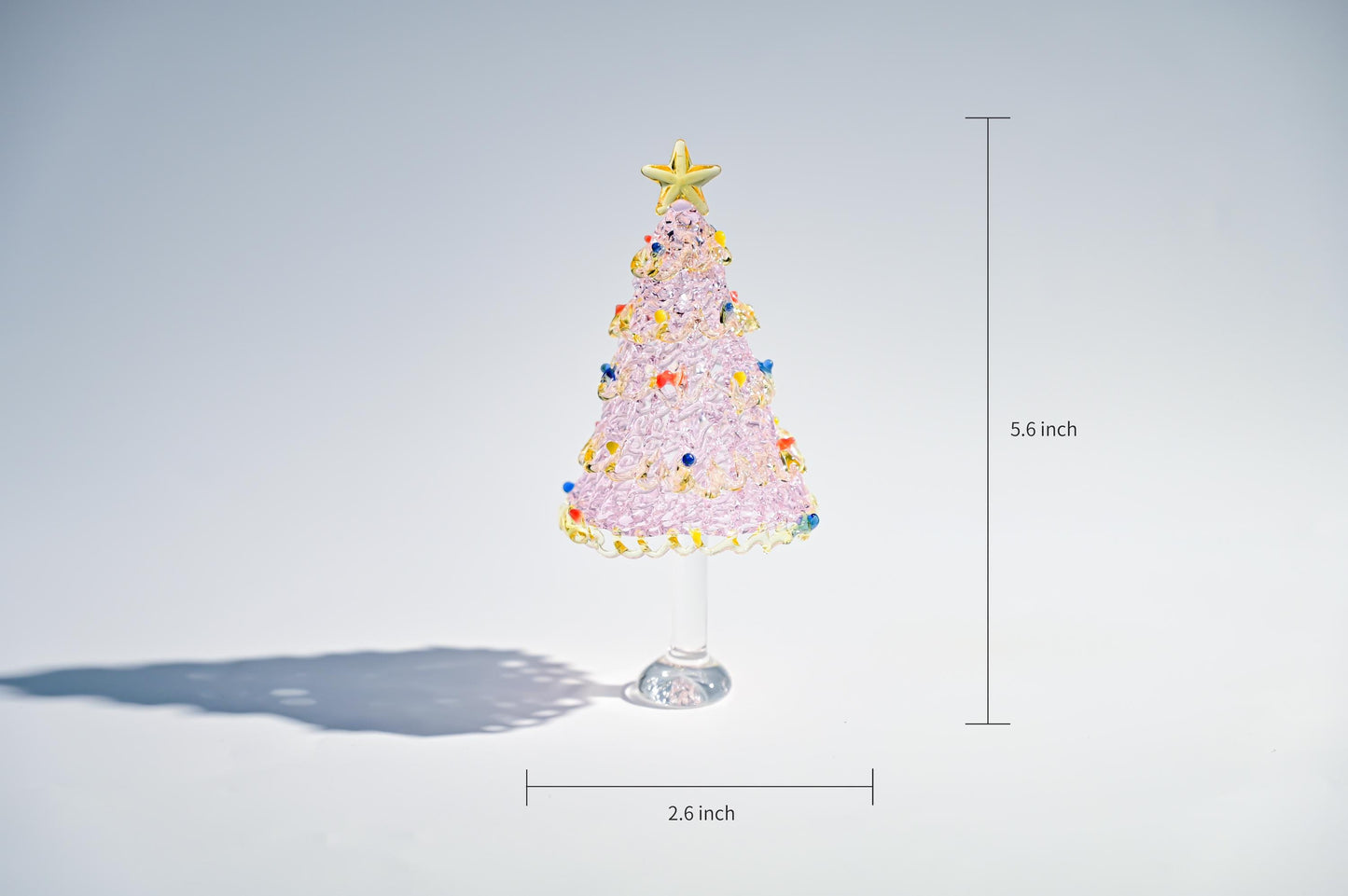 Handmade Stained Glass Christmas Tree, Mini Tabletop Decor