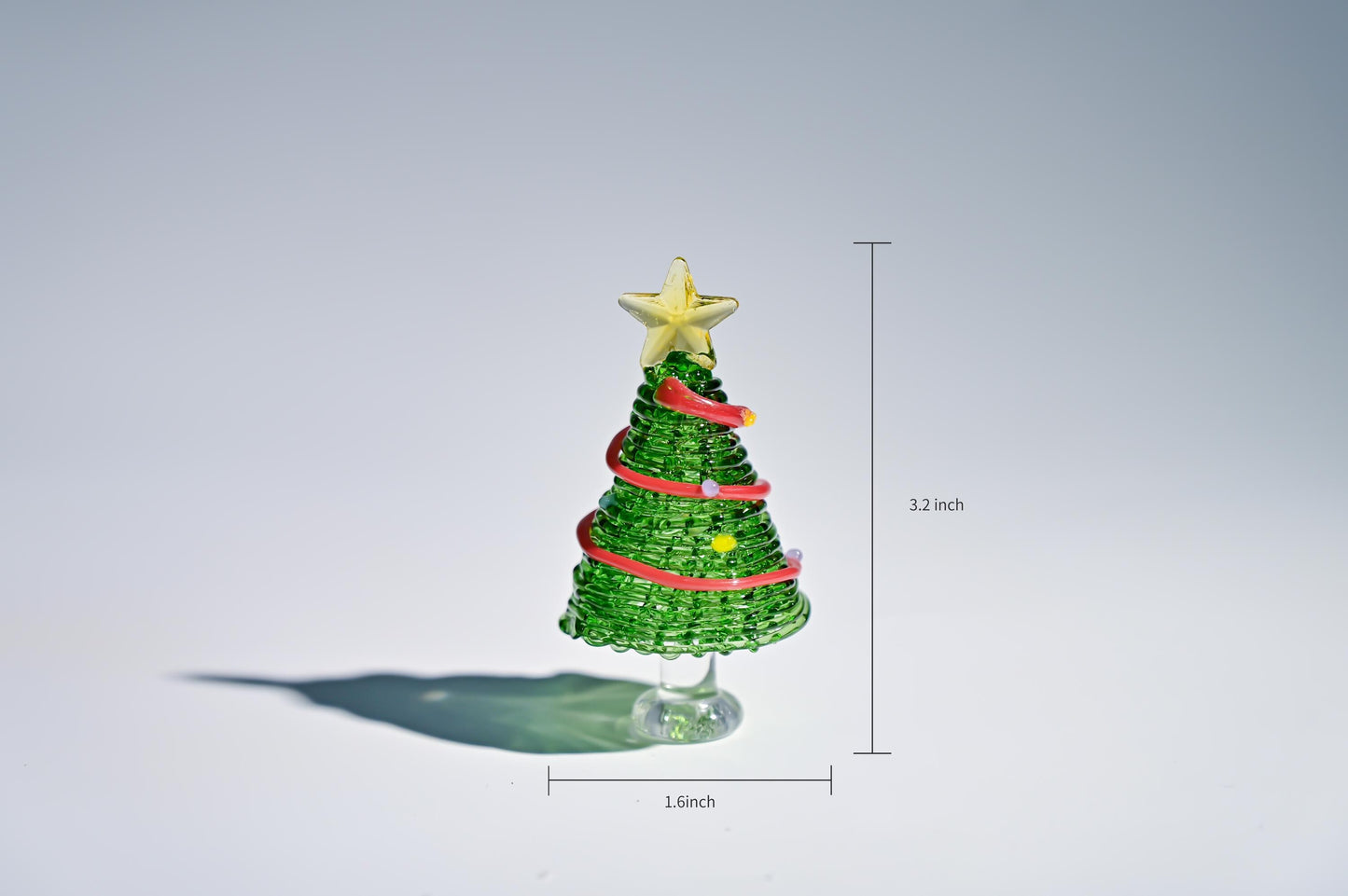 Handmade Stained Glass Christmas Tree, Tabletop Holiday Decor