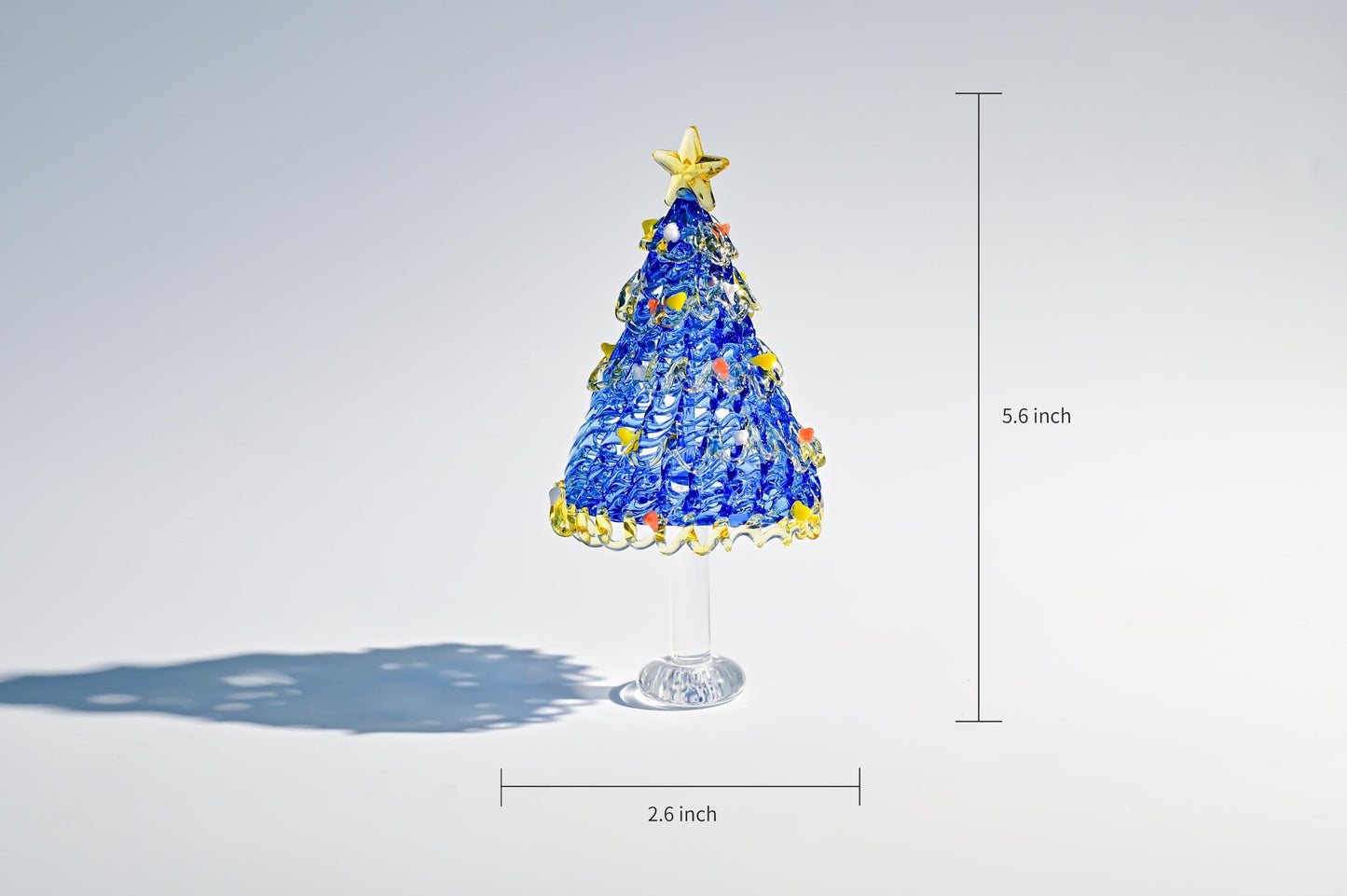 Handmade Stained Glass Christmas Tree, Mini Tabletop Decor