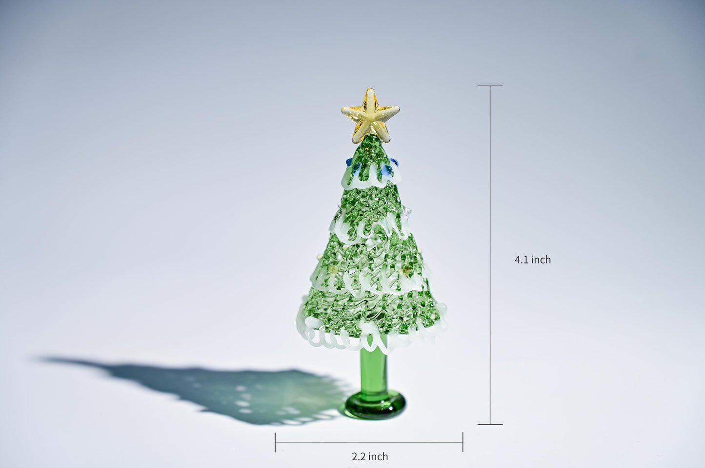 Handmade Stained Glass Christmas Tree, Tabletop Holiday Decor