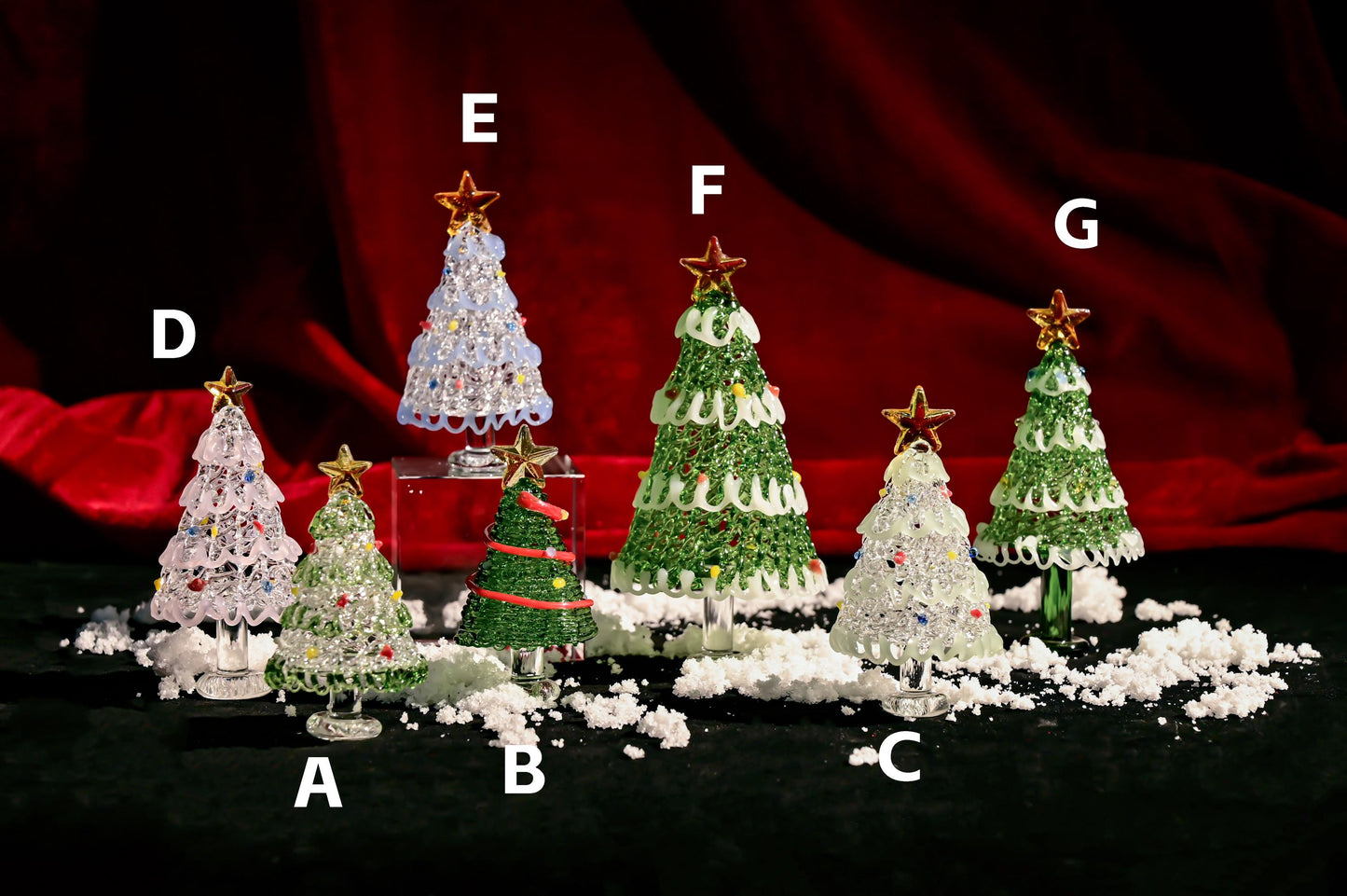 Handmade Stained Glass Christmas Tree, Tabletop Holiday Decor