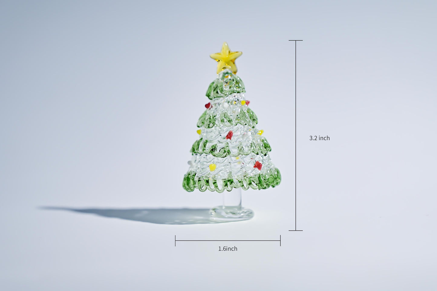 Handmade Stained Glass Christmas Tree, Tabletop Holiday Decor