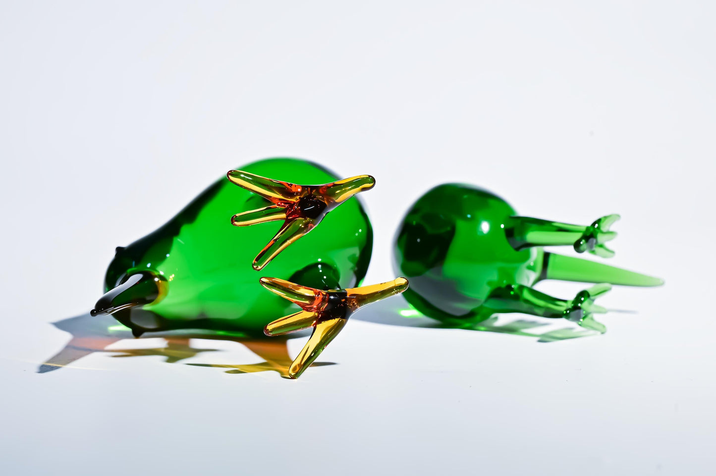 Handmade Glass Kiwi Figurine, Mini Glass Kiwi Bird, Cute Desk Decor, Glass Animal Sculpture, Small Home Decoration,  Christmas Gift Idea