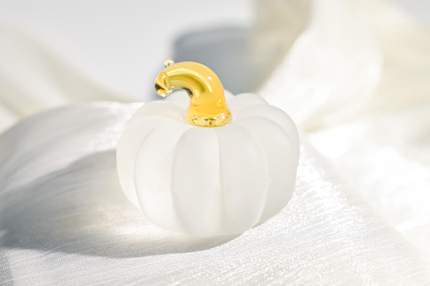 Handmade Glass Pumpkin, Christmas Ornament, Mini Pumpkin Figurine, Winter Holiday Decor, Secret Santa Gift, Stocking Stuffer, Gift for Mom