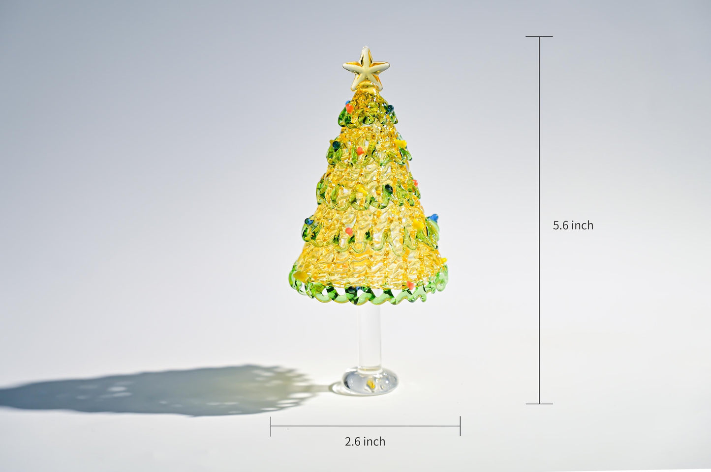 Handmade Stained Glass Christmas Tree, Mini Tabletop Decor