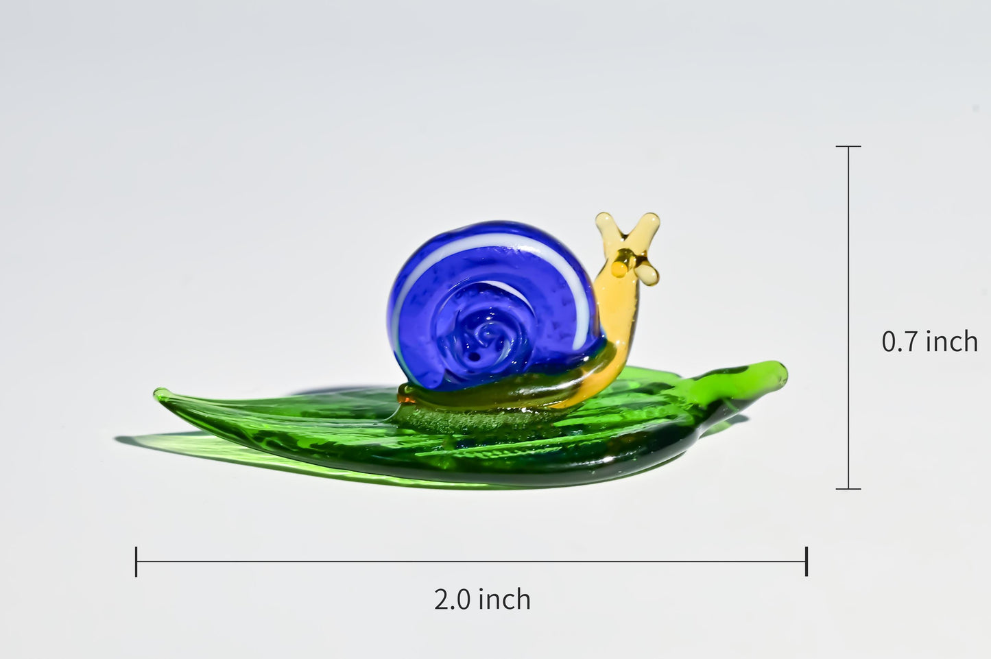 Handmade Glass Bug & Snail Figurine, Mini Glass Bug, Cute Desk Decor, Glass Animal Sculpture, Small Home Decoration,  Christmas Gift Idea