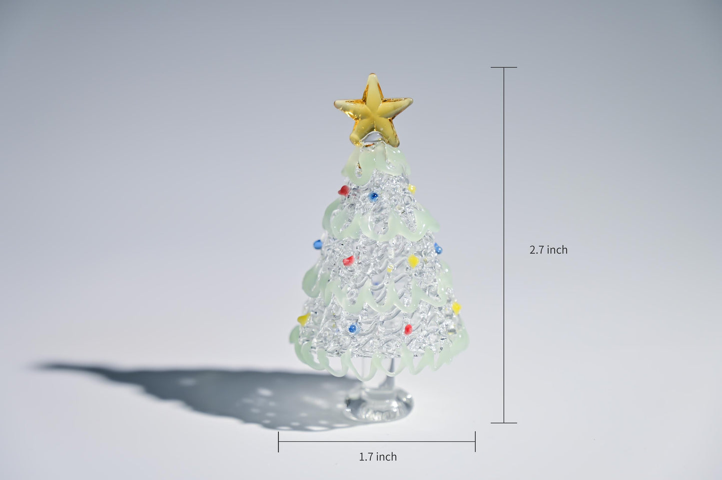 Handmade Stained Glass Christmas Tree, Tabletop Holiday Decor