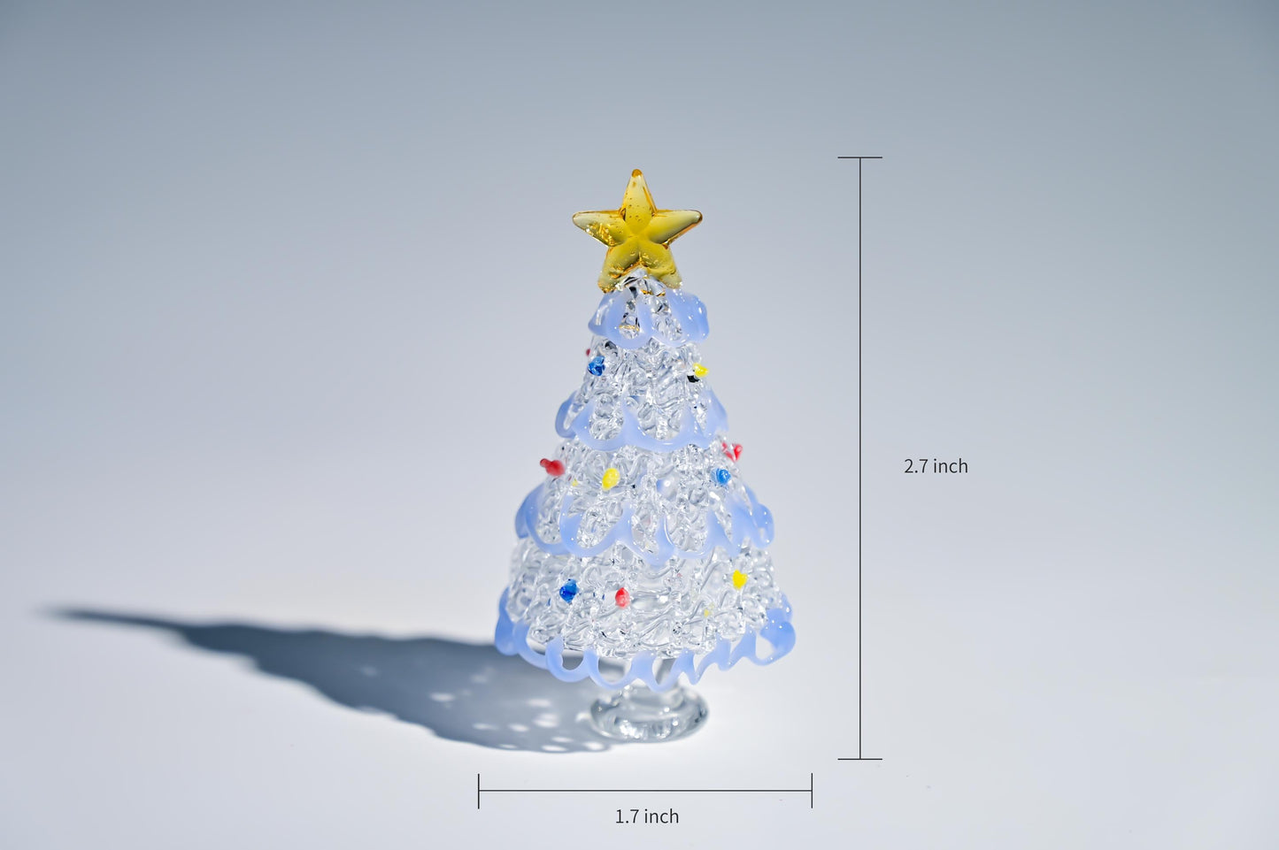 Handmade Stained Glass Christmas Tree, Tabletop Holiday Decor