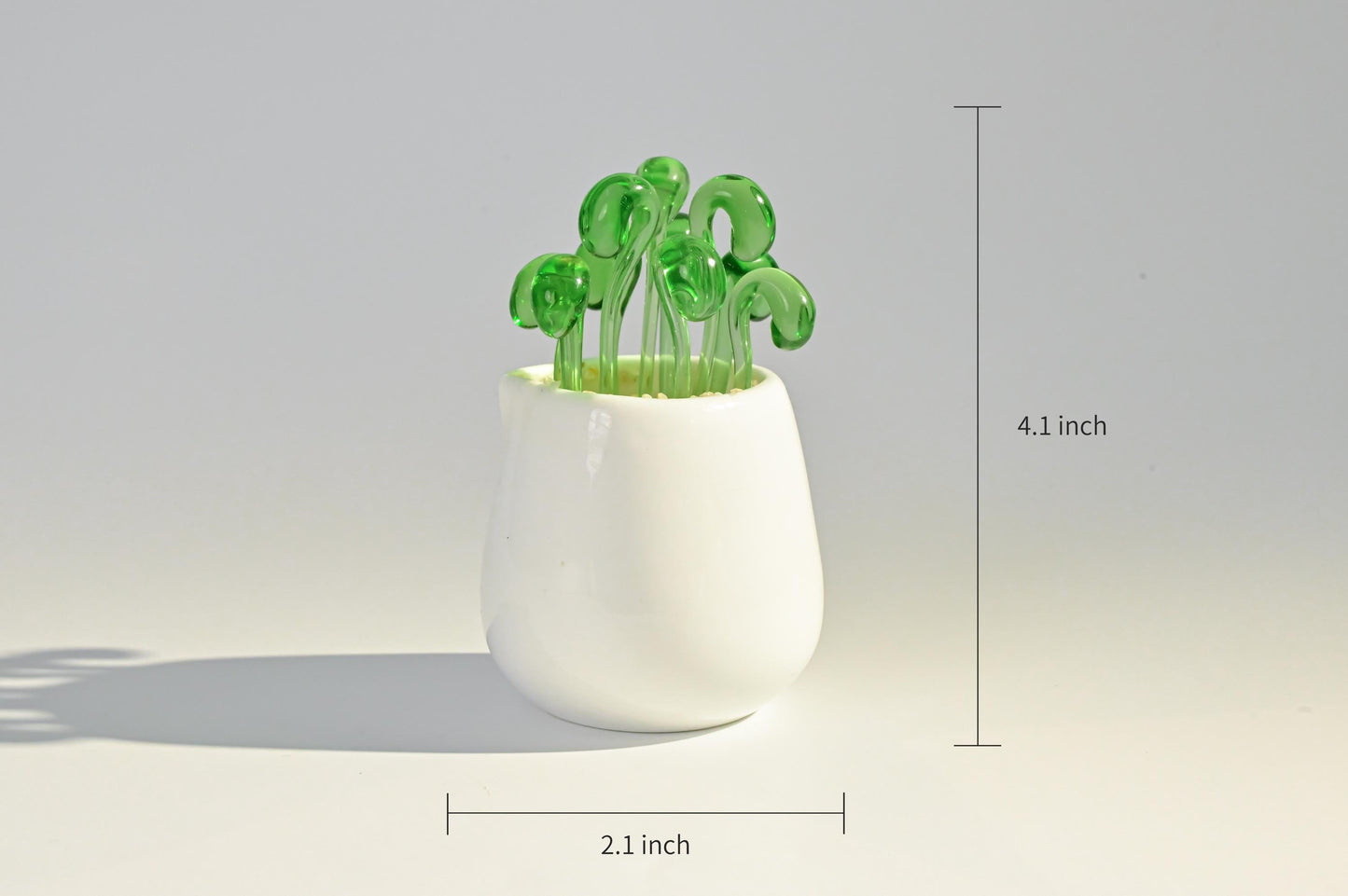 Handmade Glass Cactus & Succulent Figurines, Mini Glass Plants, Glass Desk Decor, Cute Home Decoration, Stained glass Plants