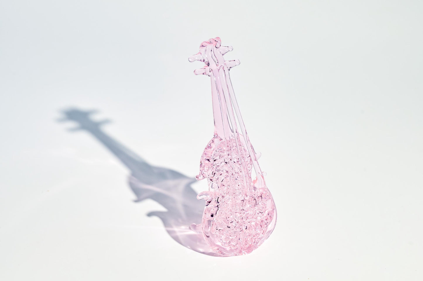 Hand-Blown Glass Piano & Violin Figurines | Mini Music Room Decor | Musician Gift | Desk Shelf Ornament | Handmade Glass Art| Christmas Gift