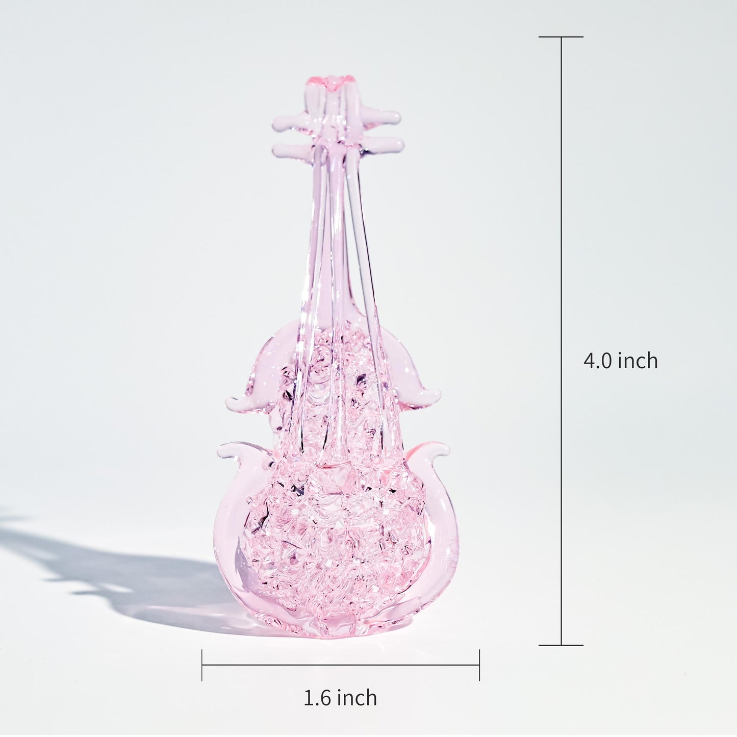 Hand-Blown Glass Piano & Violin Figurines | Mini Music Room Decor | Musician Gift | Desk Shelf Ornament | Handmade Glass Art| Christmas Gift